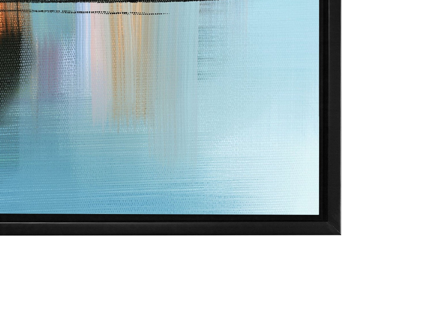 Wall Art-Hues of Blue Abstract- Fine Art Canvas - RGB varnish #4836-105-4