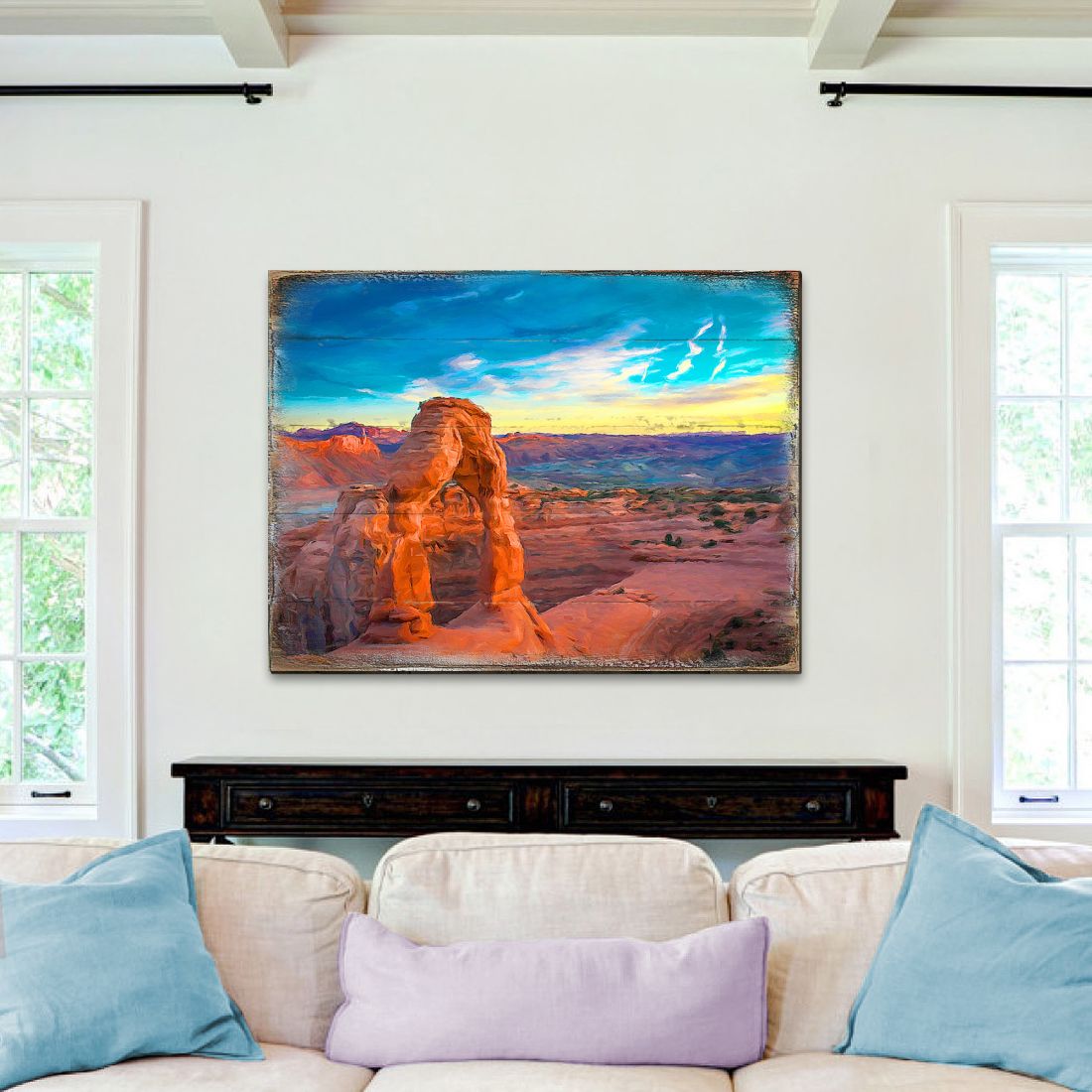 Hogle Canyon Art Wooden Wall Art by Nature Wonders - Nature Wildlife Decor - 95245B