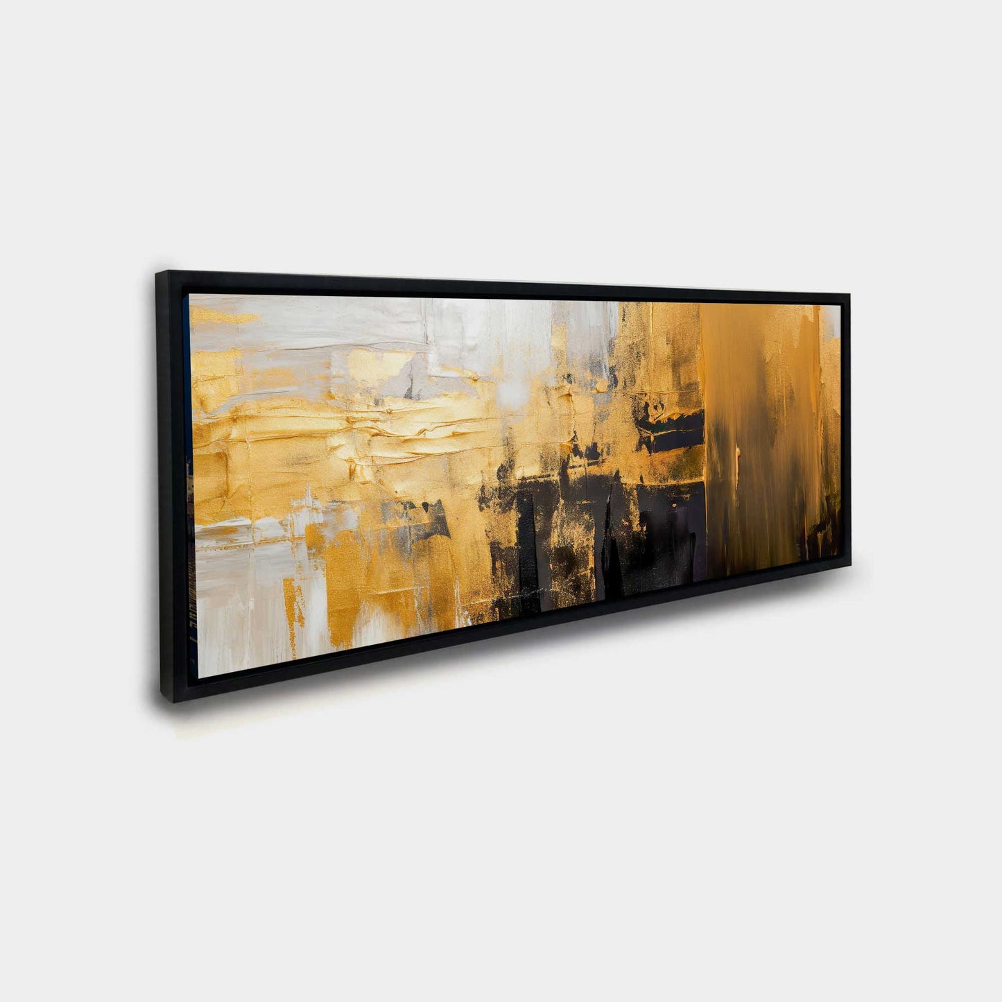 Abstract with gold and white 72" x 24"-4