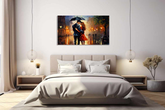 Couple Art Painting Canvas Art Print-1
