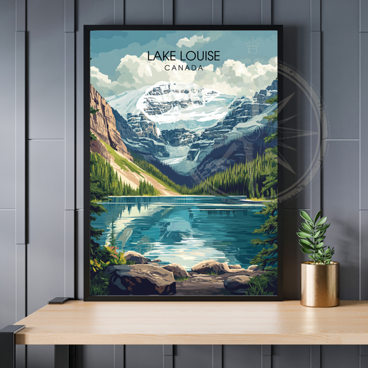 Affiche Lac Louise | Impression Canada | Affiche Lac-0