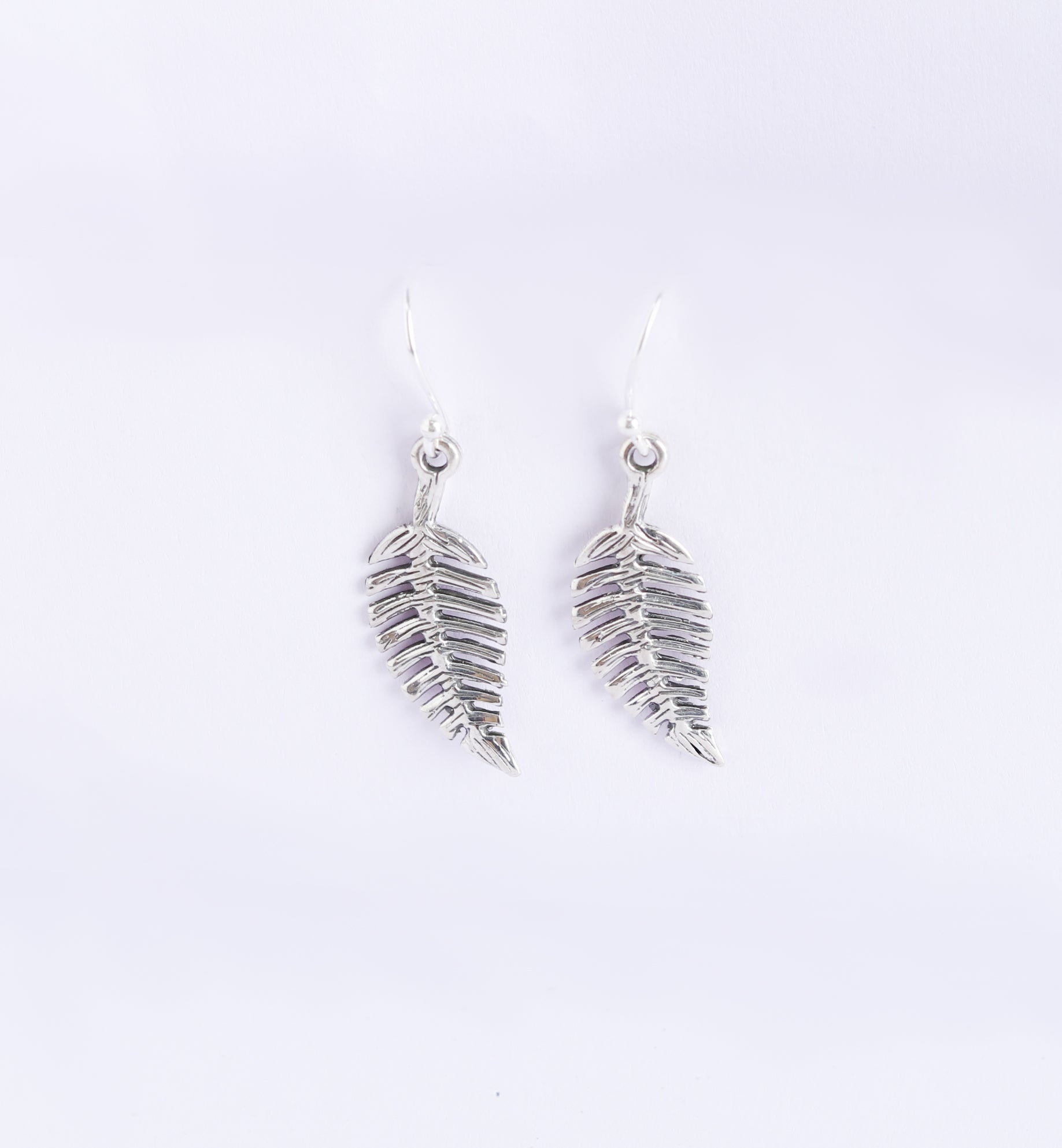Leaf Hook Earrings-2