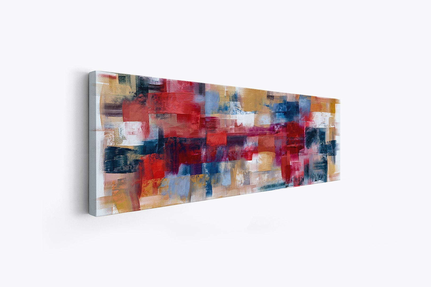 Burgoyne Abstract brushwork weaving-Large Canvas Wall art- Fine Art- RGB varnish-0