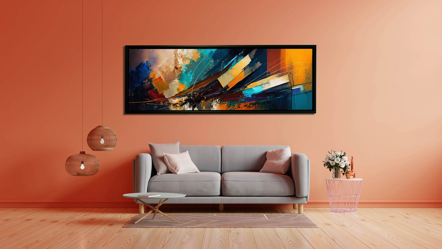 Abstract wing-Large Canvas Wall art- Fine Art--1