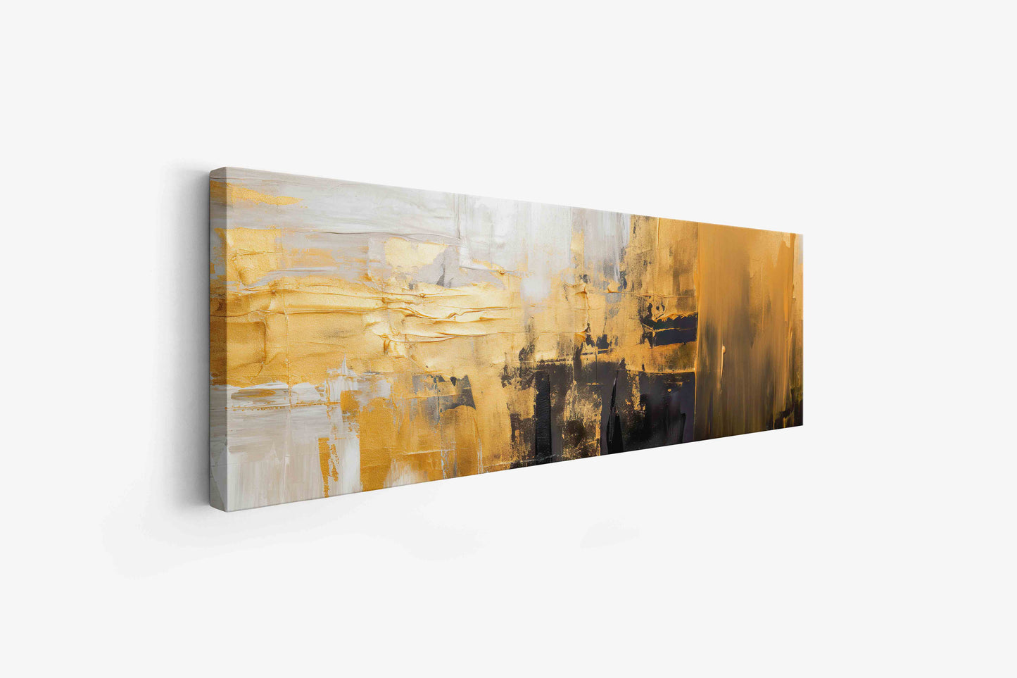 Abstract with gold and white 72" x 24"-3