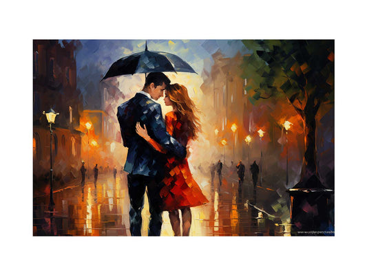 Couple Art Painting Canvas Art Print-0