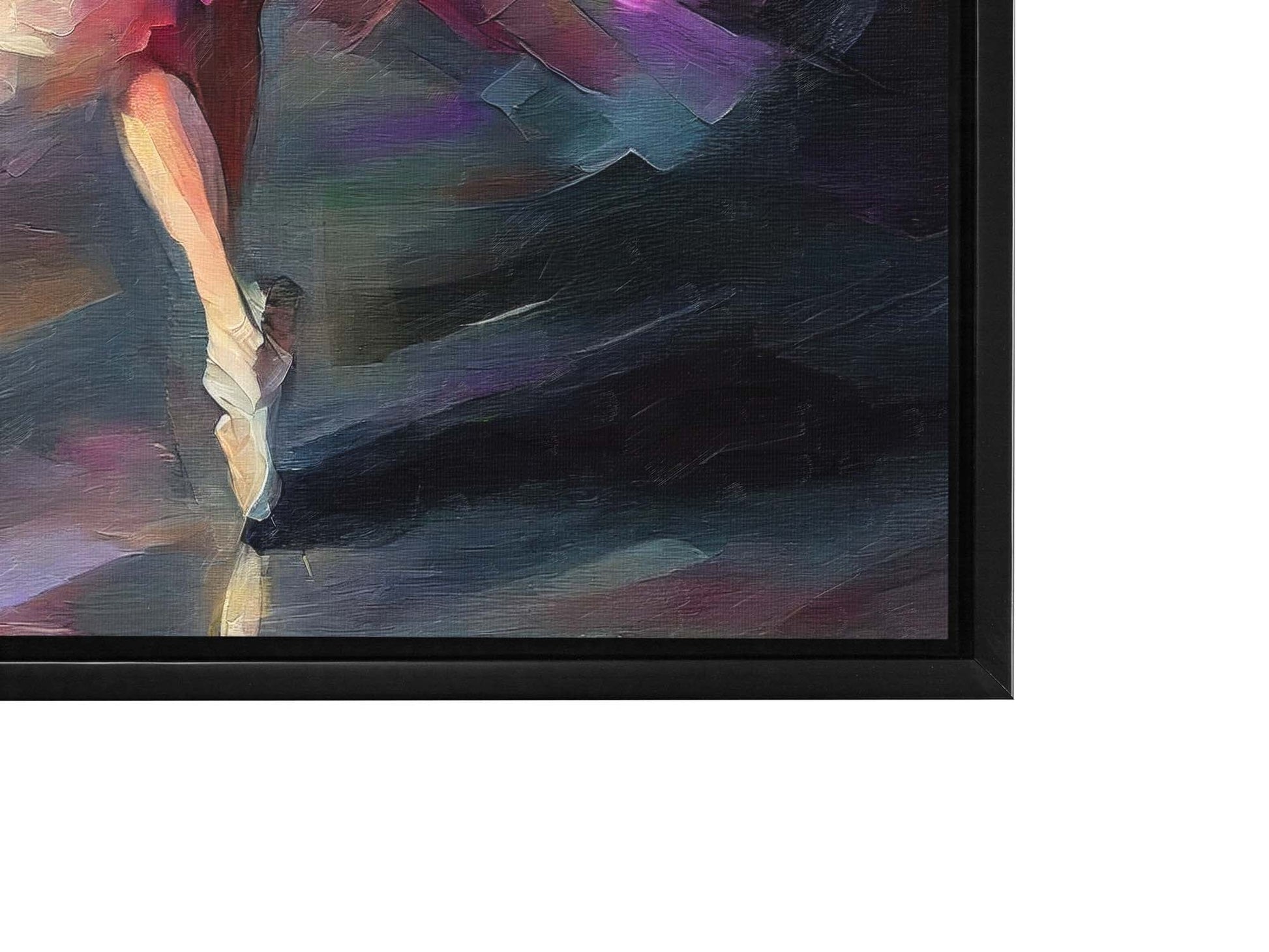 Canvas print Elegant Dancer Impasto- Fine Art - Wal Decor-4