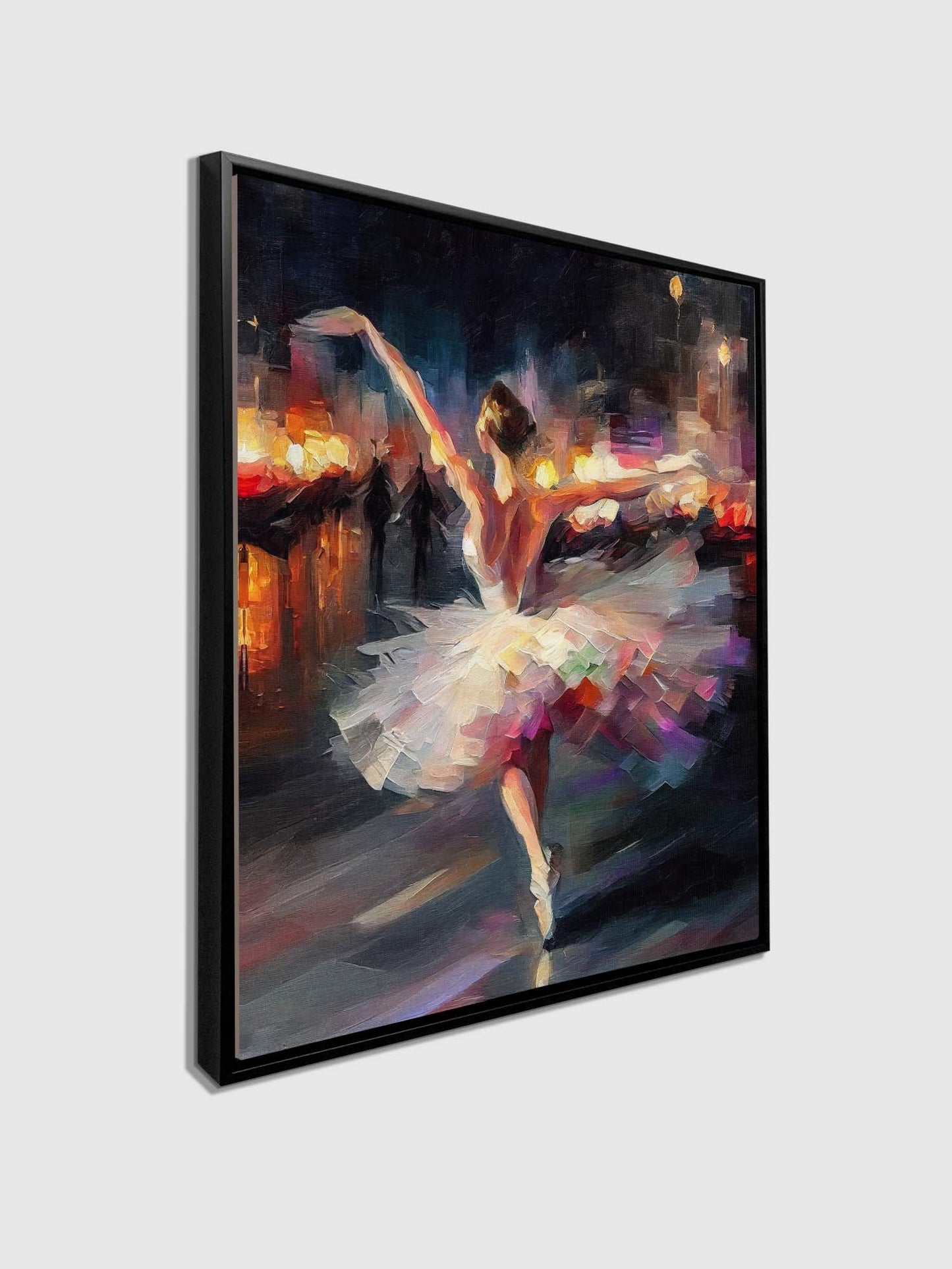 Canvas print Elegant Dancer Impasto- Fine Art - Wal Decor-5