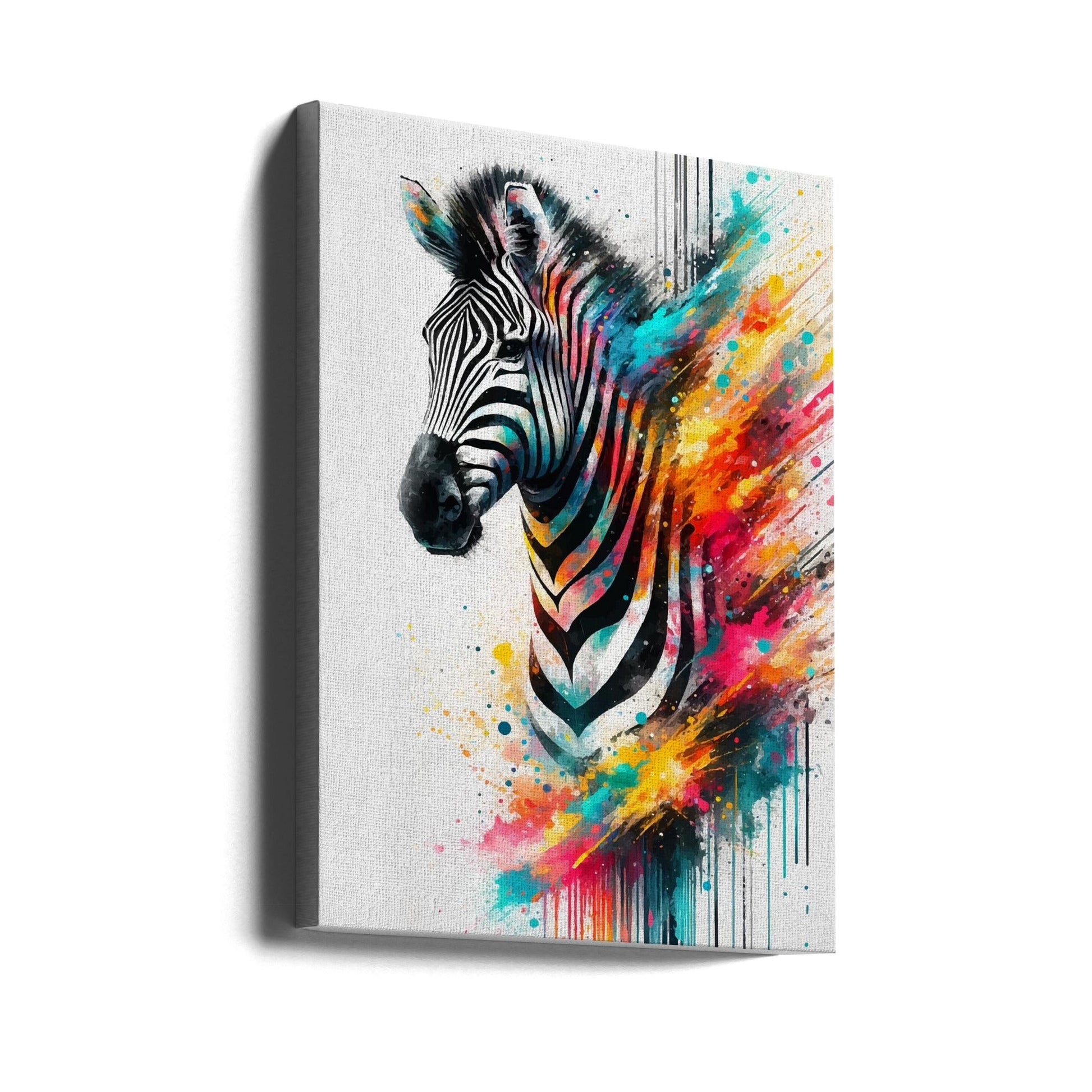 Wall art Colorful Zebra-0