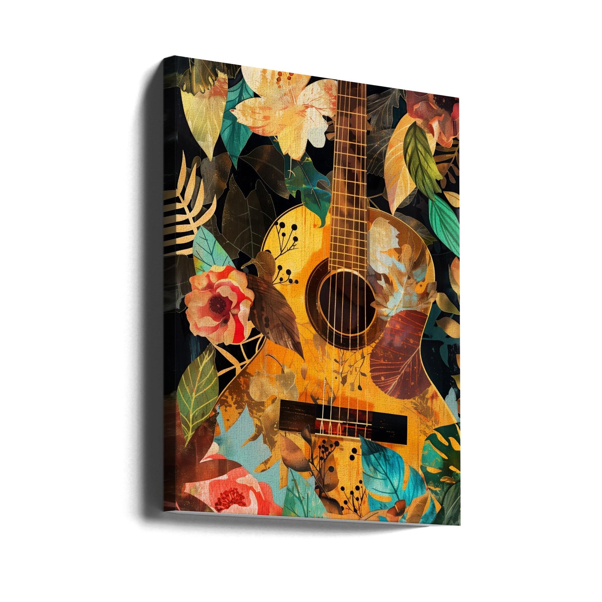 Music Guitar Collage (2) Canvas Print-0