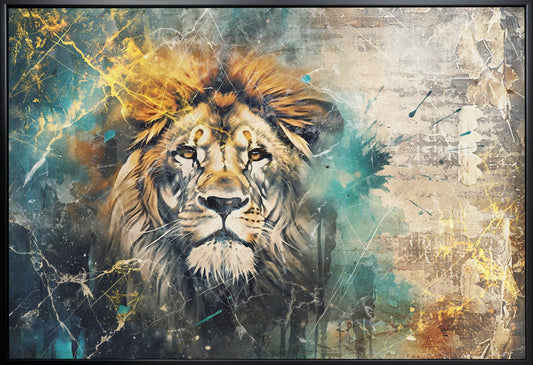 Wall art Lion Animal Vintage Art Illustration Wallart 04