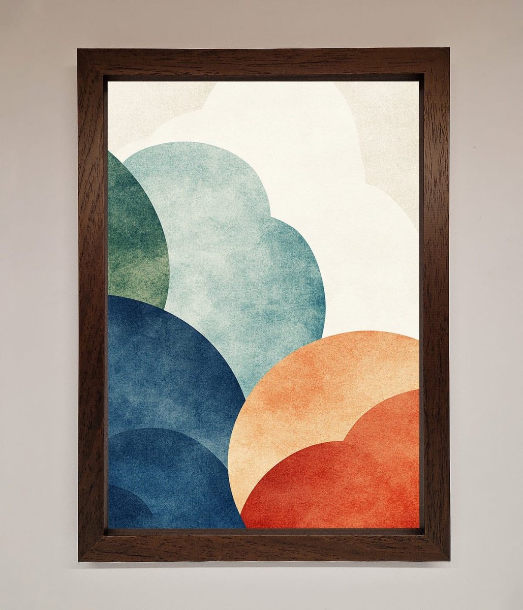 Colour Clouds Framed Wall Art