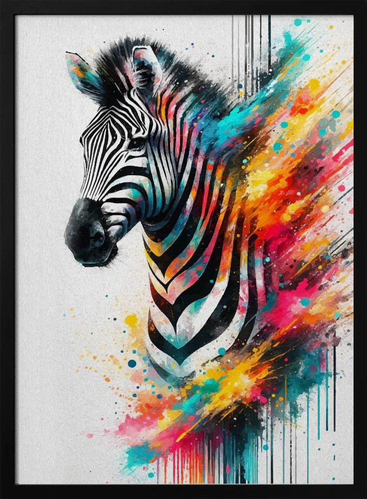 Wall art Colorful Zebra-2