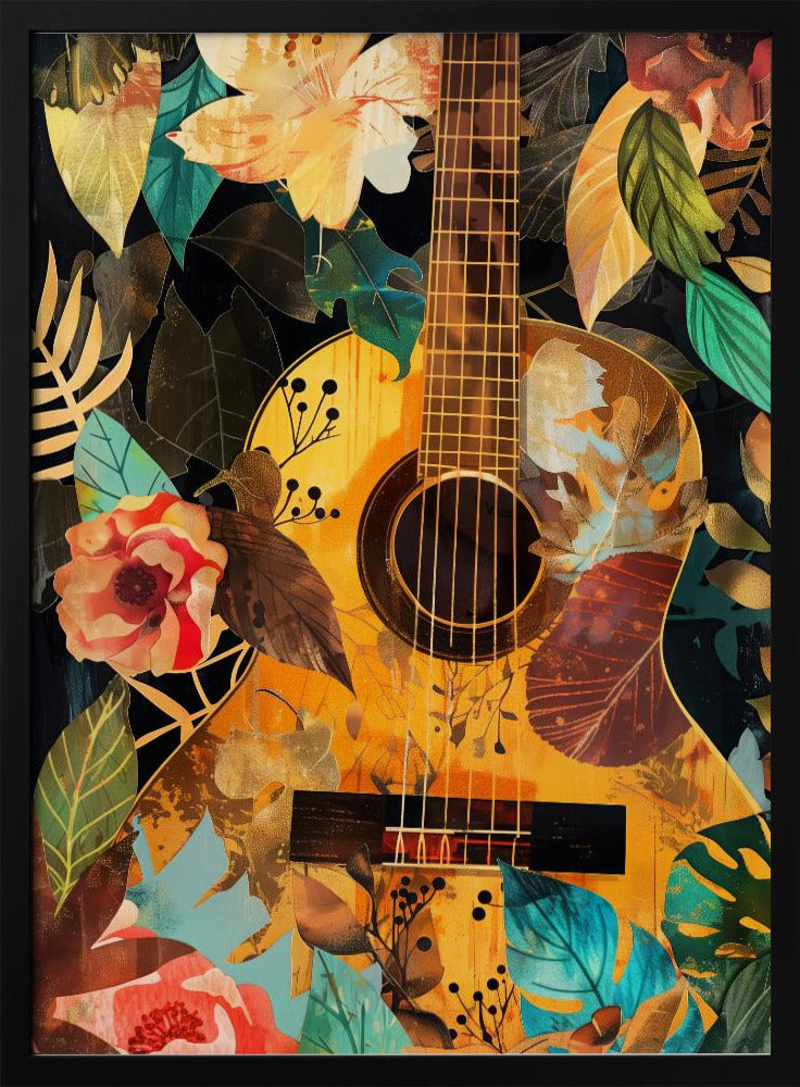 Music Guitar Collage (2) Canvas Print-2