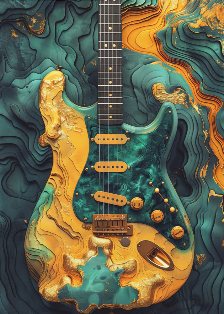 Music Guitar 1 Canvas Print-4