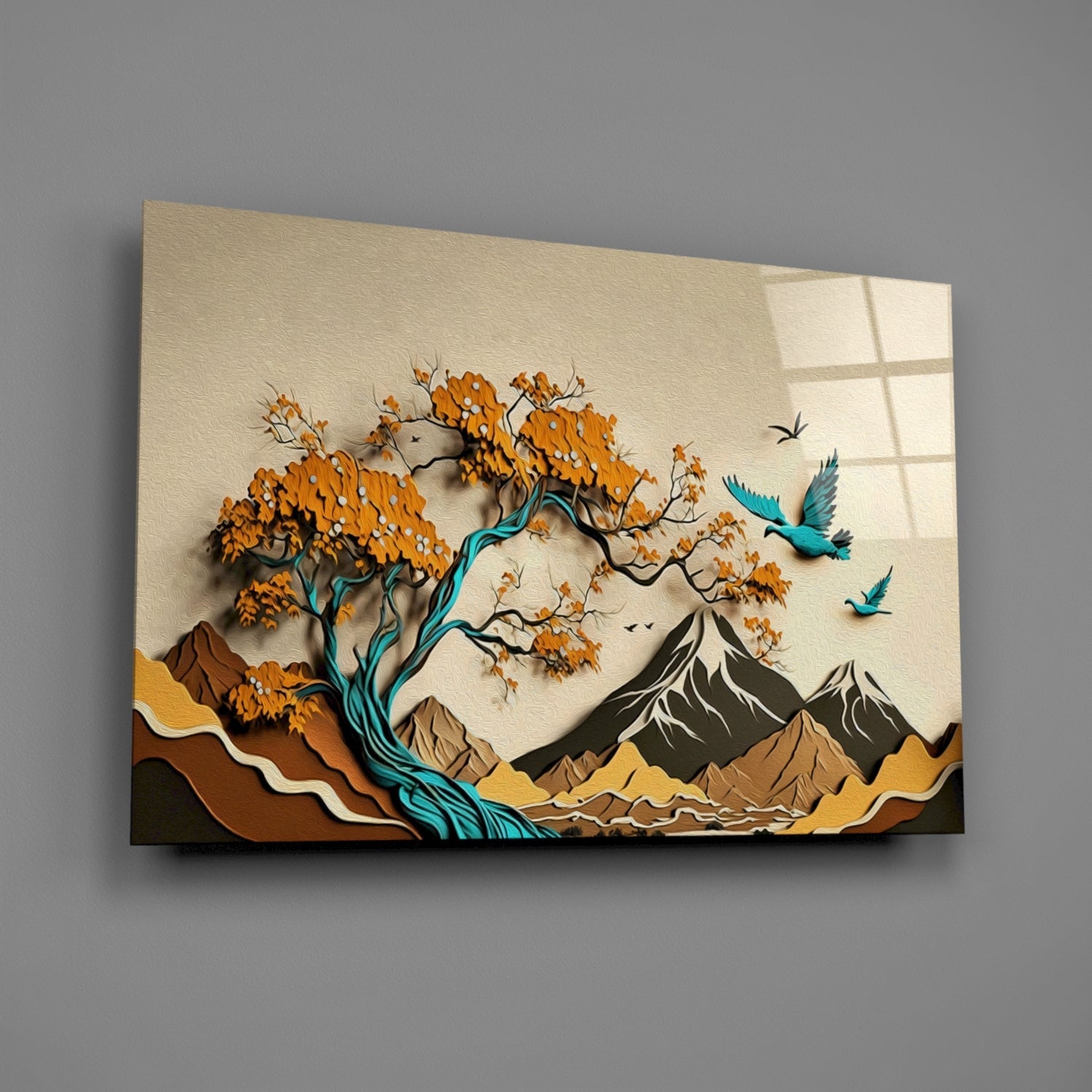 Mountains in Abstract - Wall Art-1