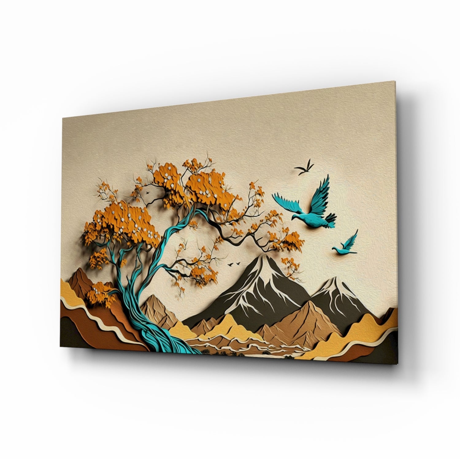 Mountains in Abstract - Wall Art-0